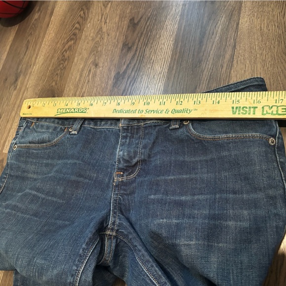 American Eagle Outfitters Indigo Straight Leg size 10 denim neutral classic - Picture 2 of 15